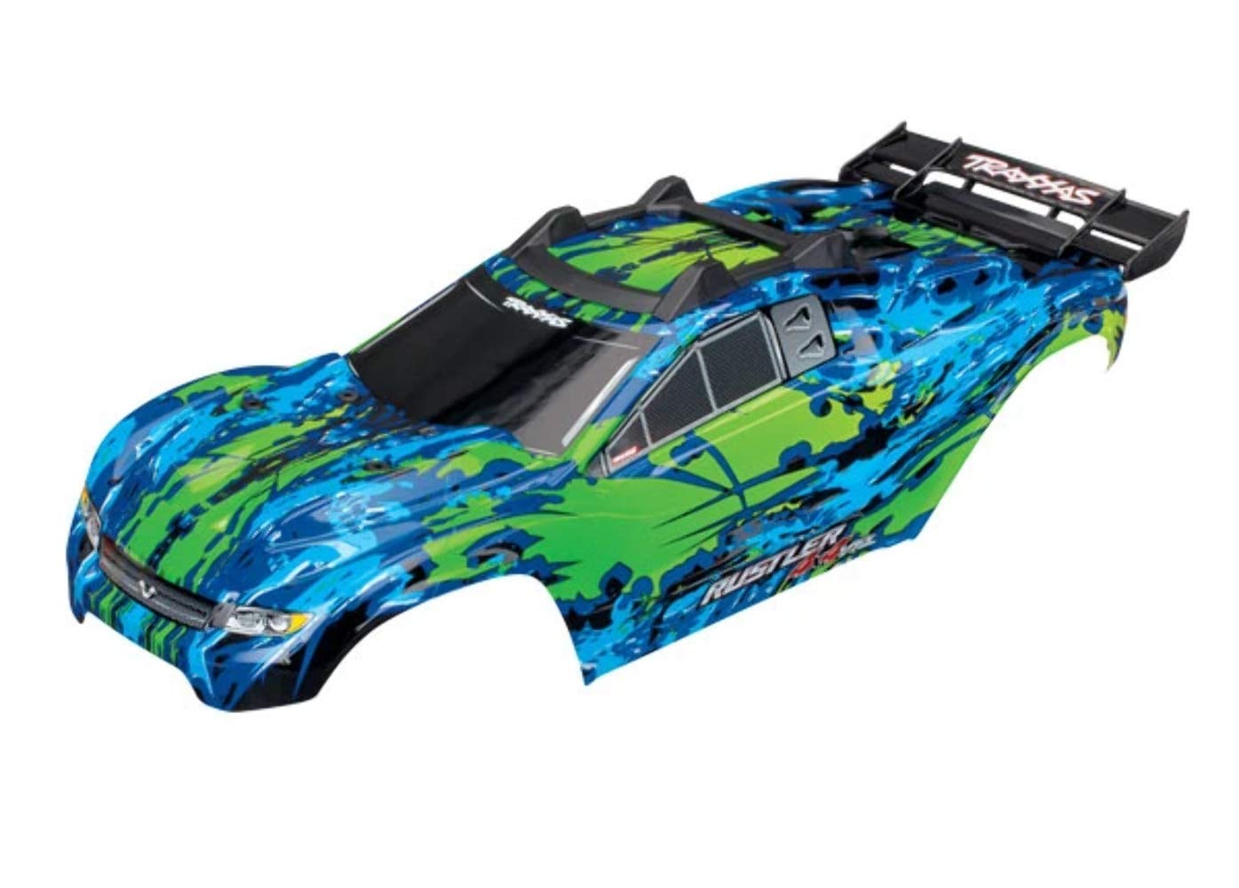 2 Roues Talon 2.8 Vert Pour Traxxas Rustler 4x4 VXL – Roues Avant/arrière Compatibles, Style Tout-terrain