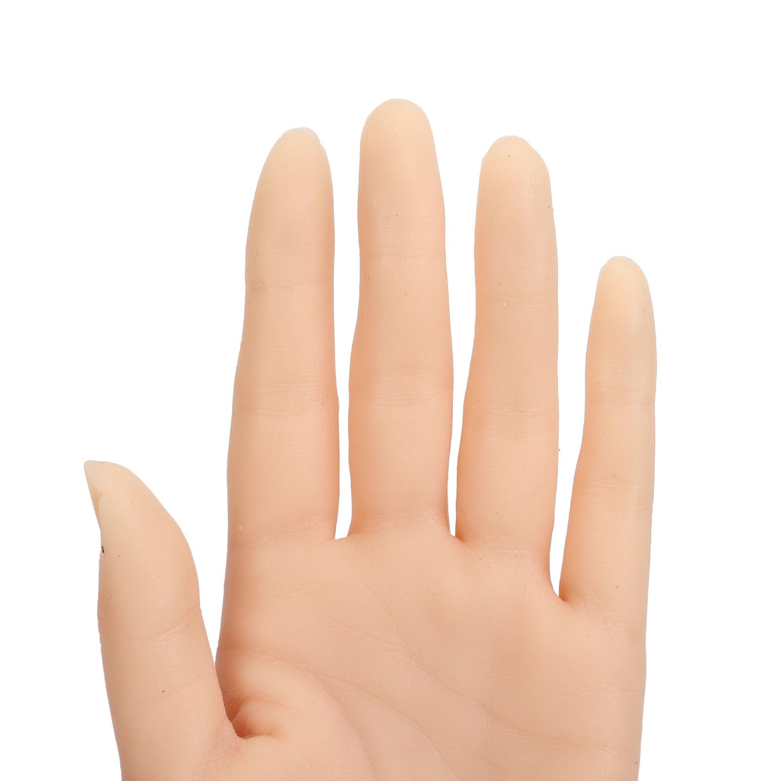 AMONIDA Ręka do ćwiczeń Paznokci do Paznokci Akrylowych z realistyczną strukturą i przyssawką dla Początkujących, Trenujących Manicure i Tatuowanie (Lewa ręka)