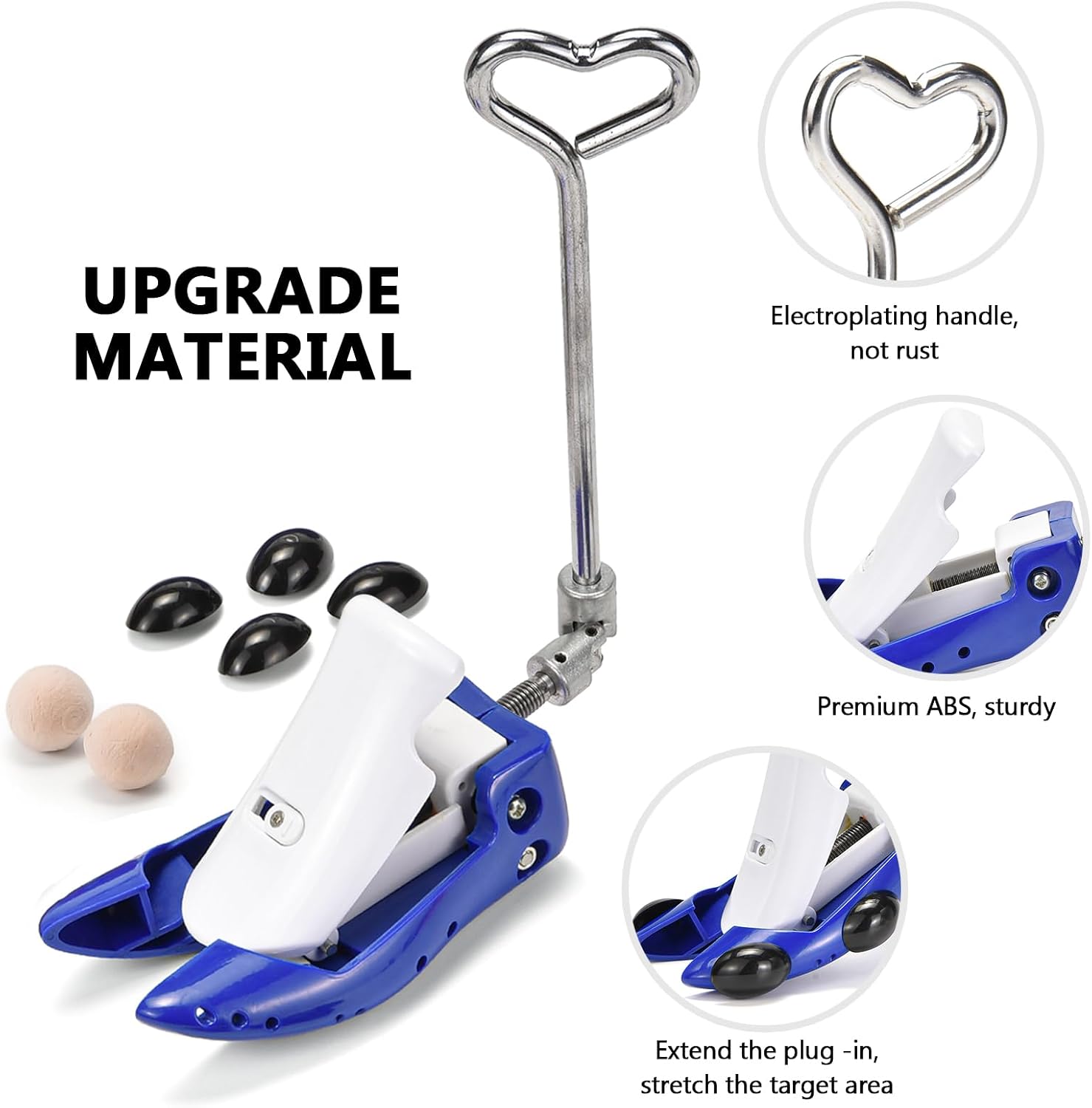 Shoe Stretcher Women Men Cowboy Boots,Boot Stretcher Adjustable Shoe High Instep&Width Shoe Tree For Thick Wide Feet (Blue, Women 5-9.5)