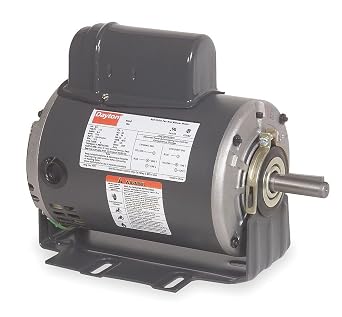 Dayton 6K872 Motor, 1/2 hp, 60Hz, Belt, Degrees_Fahrenheit, to Volts, Amps,