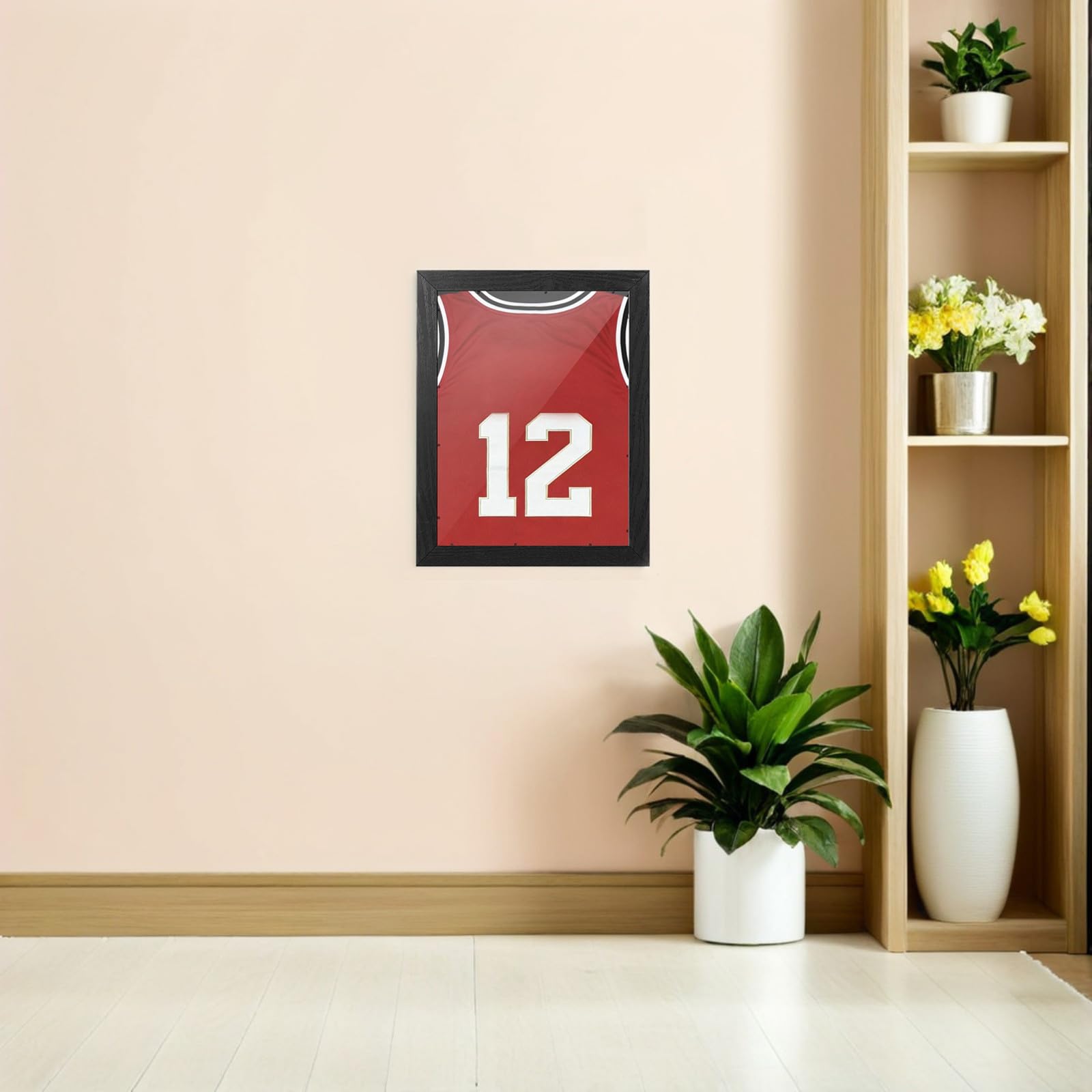 PRETYZOOM 2 Piezas Marco de Madera Negro para Camisetas Deportivas de 35,5x28cm Diseño Acrílico Protector y Funcionalidad Multipropósito Adecuado para Clubes y Oficinas