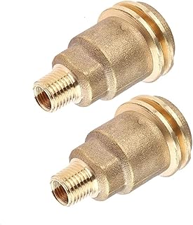 Sponsored Ad - Gimiton QCC1 Acme Nut Propane Hose Adapter, 1/4 Inch Male Pipe Thread, Brass Propane Fittings, Propane Gril...