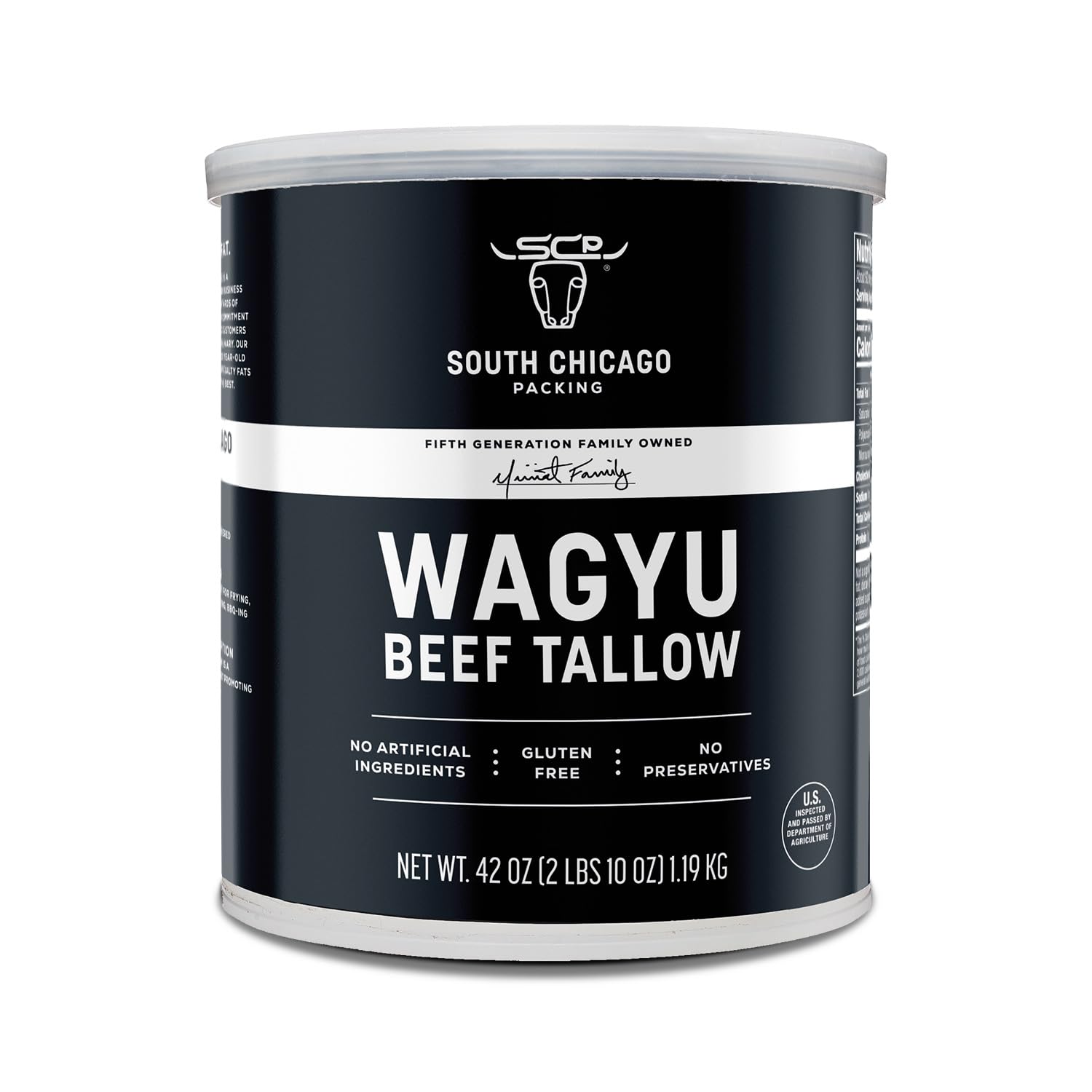 South Chicago Packing Wagyu Beef Tallow, 42 Ounces, Paleo-friendly, Keto-friendly, 100% Pure Wagyu