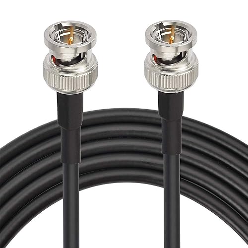 Miniatura 14 de Superbat Cable 3G SDI HD-SDI BNC Jumper Belden corto delgado 1855A - 2M/6ft - Soporta video HD-SDI/3G-SDI/4K/8K, cable de video SDI de precisión