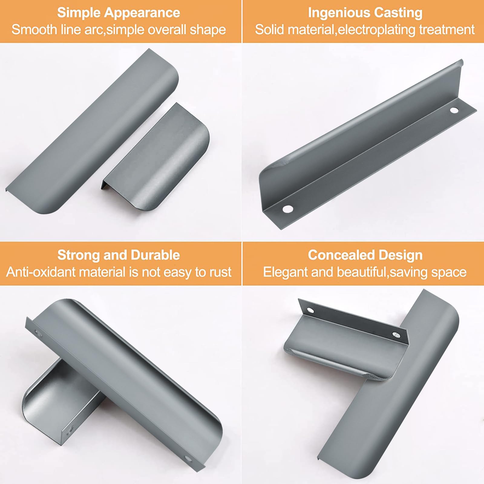 ボア×ハート柄切替キルトジャケット - ハッシュパピーアパレル公式通販サイト MOROBOR 1個 ポケットドアエッジプル 隠しハンドル  スライドドアプルハードウェア 凹型フィンガーフラッシュプル スライドバー