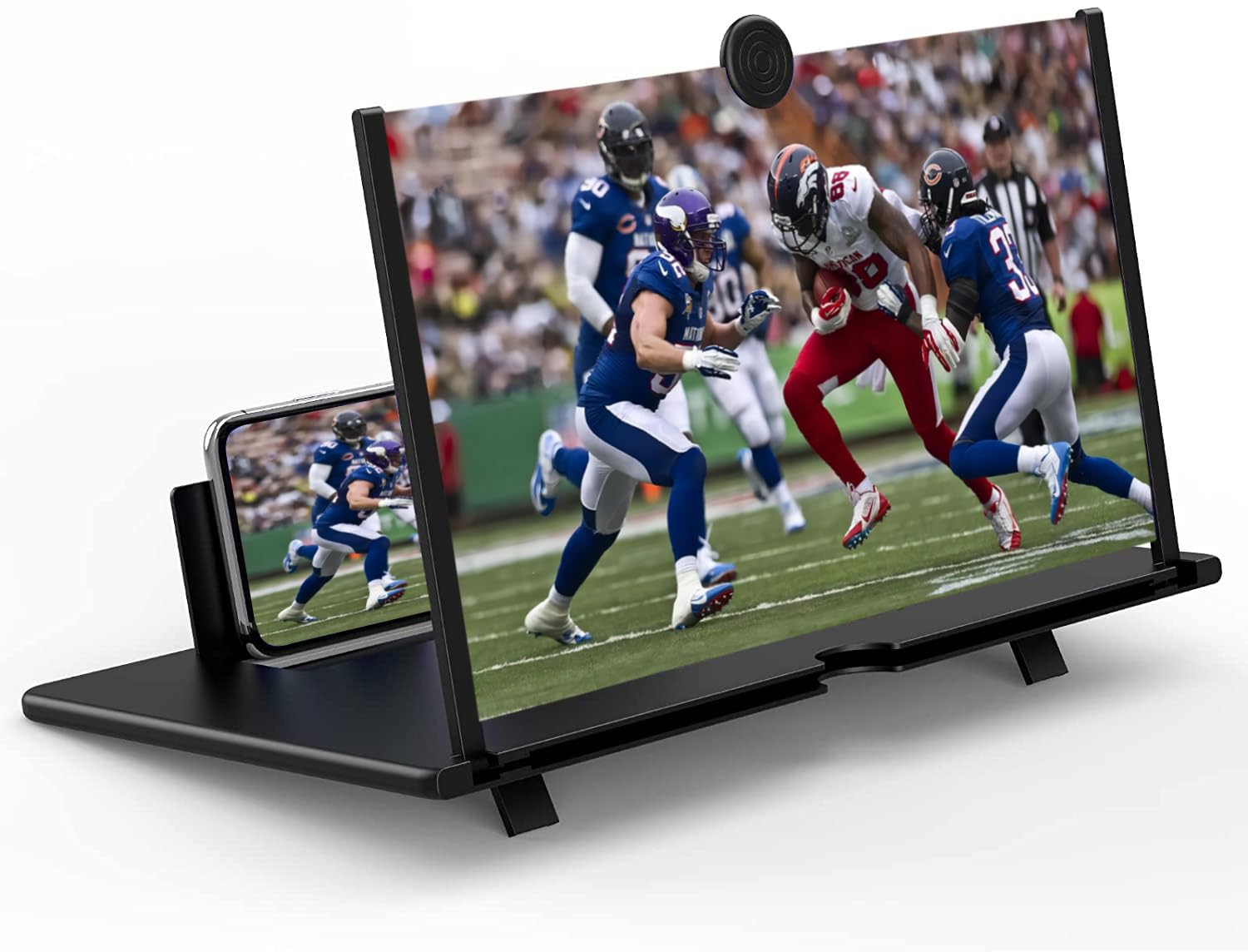 Lente Di Ingrandimento 16" Per Smartphone – Schermo Amplificatore 3D HD, Pieghevole, Portatile, Per Film E Video, Nero