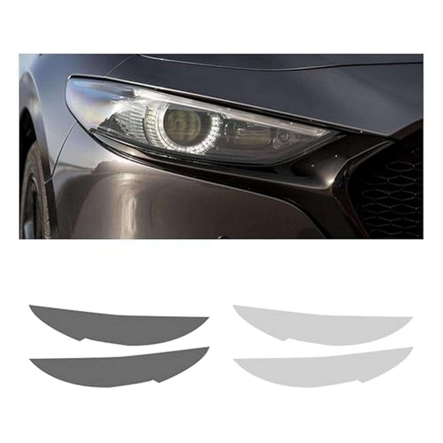 Film protection phare Mazda 3 BP anti-rayure autocollant TPU noir fumé