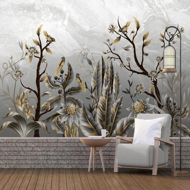 Papier peint paysage de forêt tropicale 3D panoramique salon chambre 250x175 cm