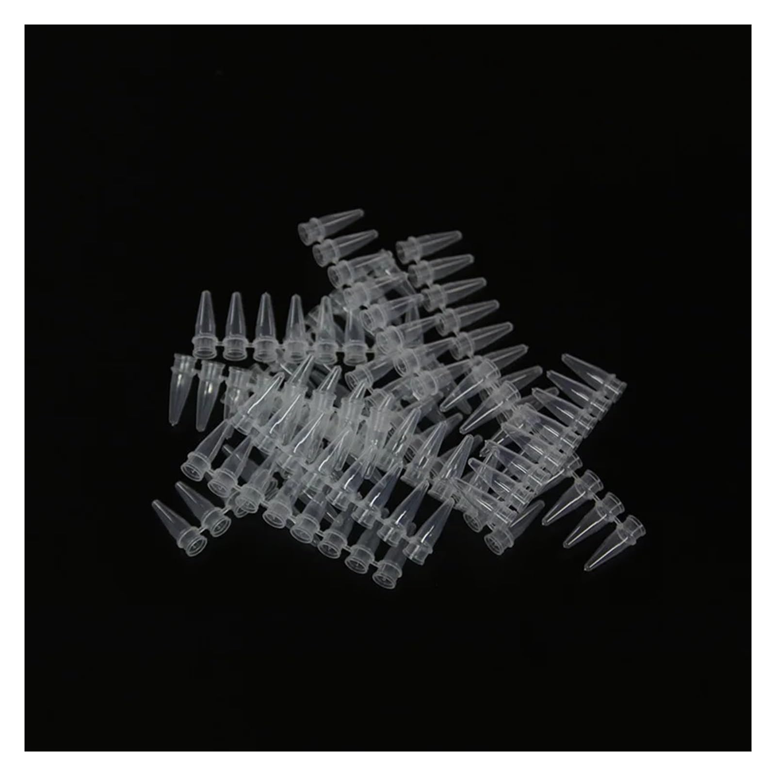 yingyingjia 0,1/0,2 Ml PCR 8 Pasków Probówek Wirówkowych Biała Plastikowa Rurka Z Pokrywką Uniwersalna Pasuje Do Urządzenia PCR 200 Szt./zestaw(0.1ml Transparent)