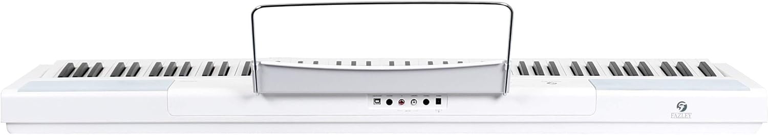 Rear panel of Fazley FSP-200-W Digital Piano showing ports