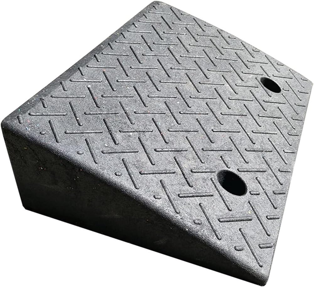 Threshold Ramp, Heavy Duty Rubber Ramp for Curb Vehicle, Truck Car s Motorcycle Ramps (Size : 50x50x17cm) (One Color 50x50x15cm)