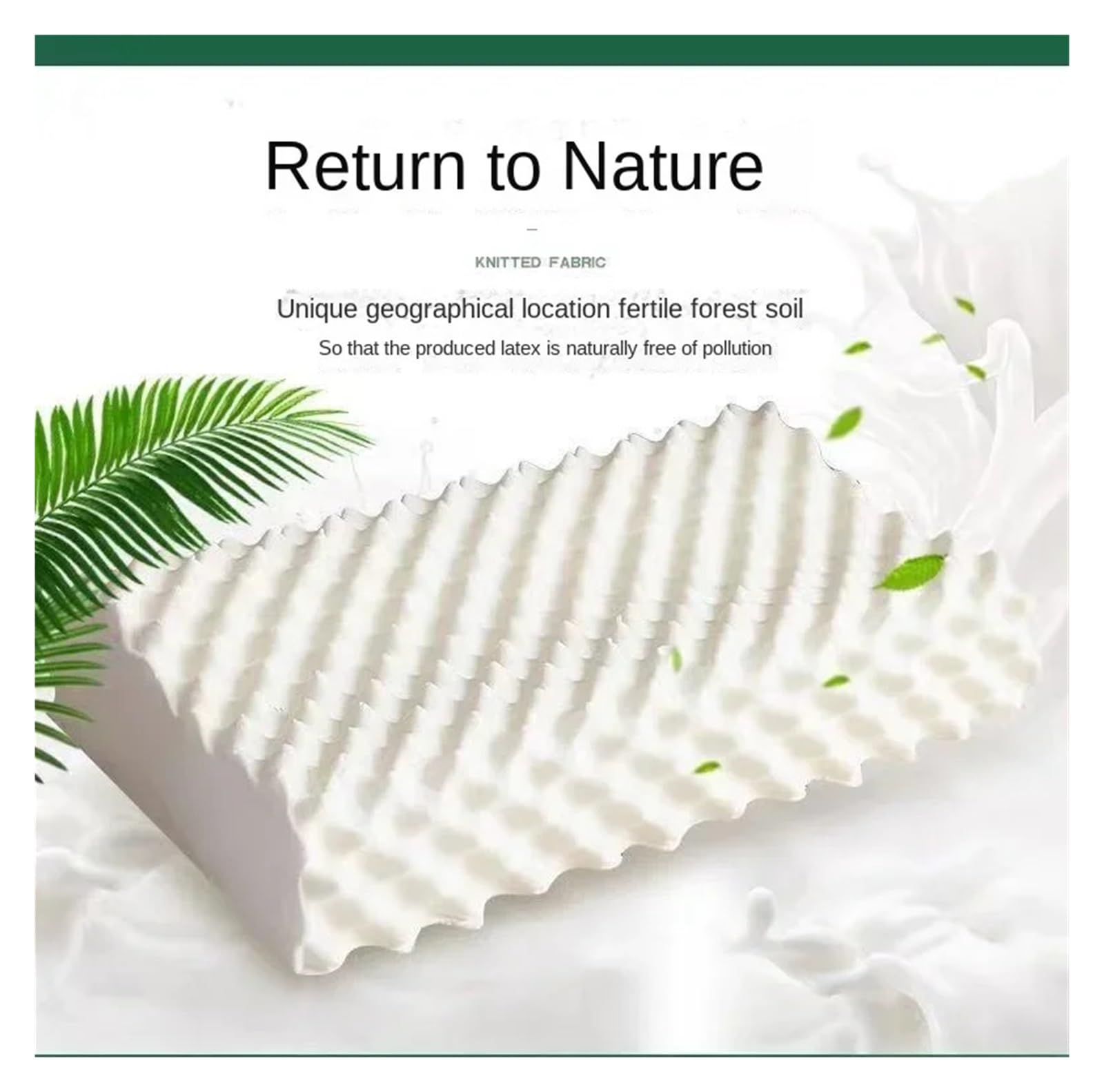 QYGCYOO - Almohada de látex natural, tamaño regular, soporte para el cuello, ergonómica, para dormir en múltiples posiciones