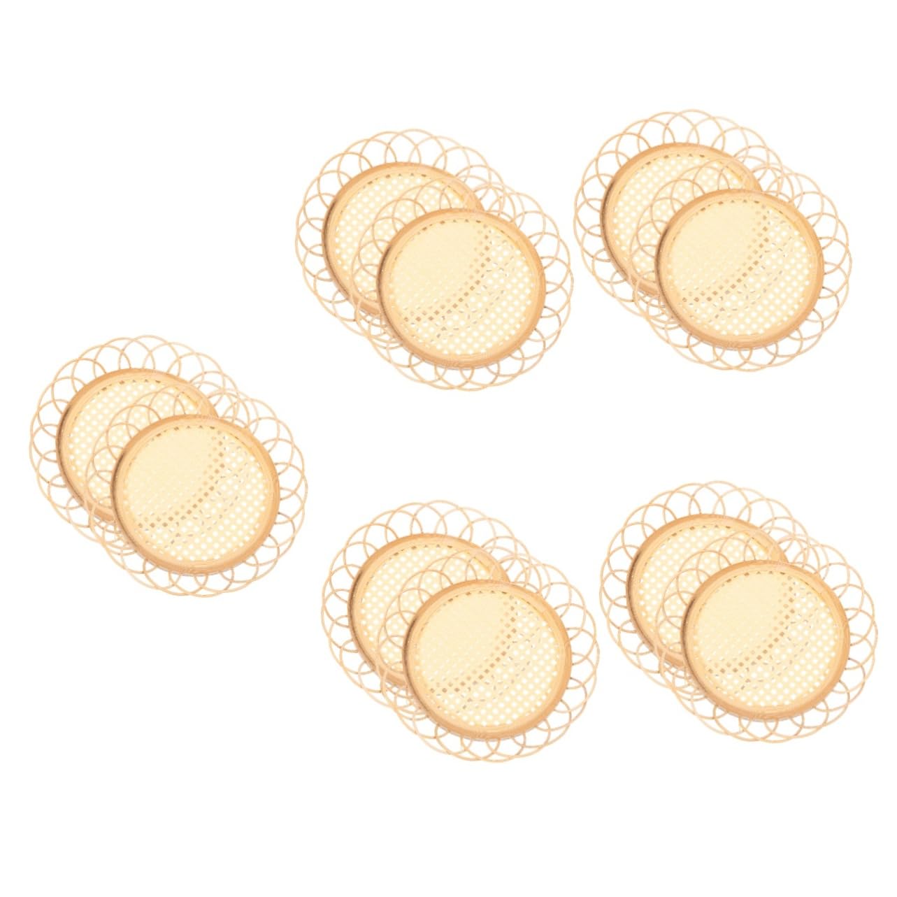 Sous-verres tressés pour décoration de table élégante