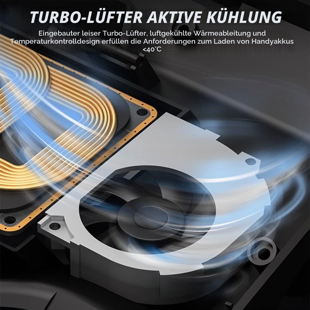 Kabelloses Ladegerät Auto Kompatibel mit VW Tiguan 2018 2019 2020 2021, 15W Schnellladendes Handy-Ladegerät für Volkswagen Tiguan Center Console-Zubehörfeld, Geschenk für VW Tiguan-Besitzer
