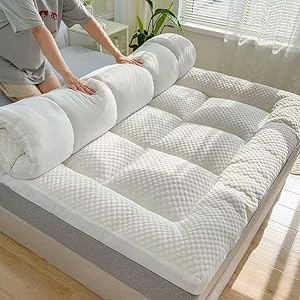 Generic Dicke Futonmatratze WBCAGGVDD-WHITE-150X200CM