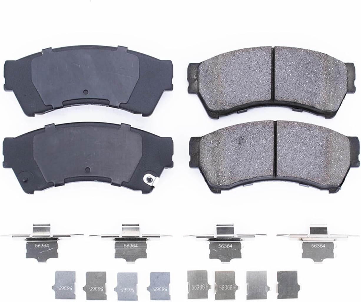 PowerStop Front Brake Pads For Ford Fusion 2006-12 |Lincoln MKZ 2007-12 |Zephyr 2006 |Mazda 6 2006-13 |Mercury Milan 2006-11 - Z17 Ceramic Brake Pads With Installation Hardware, 17-1164