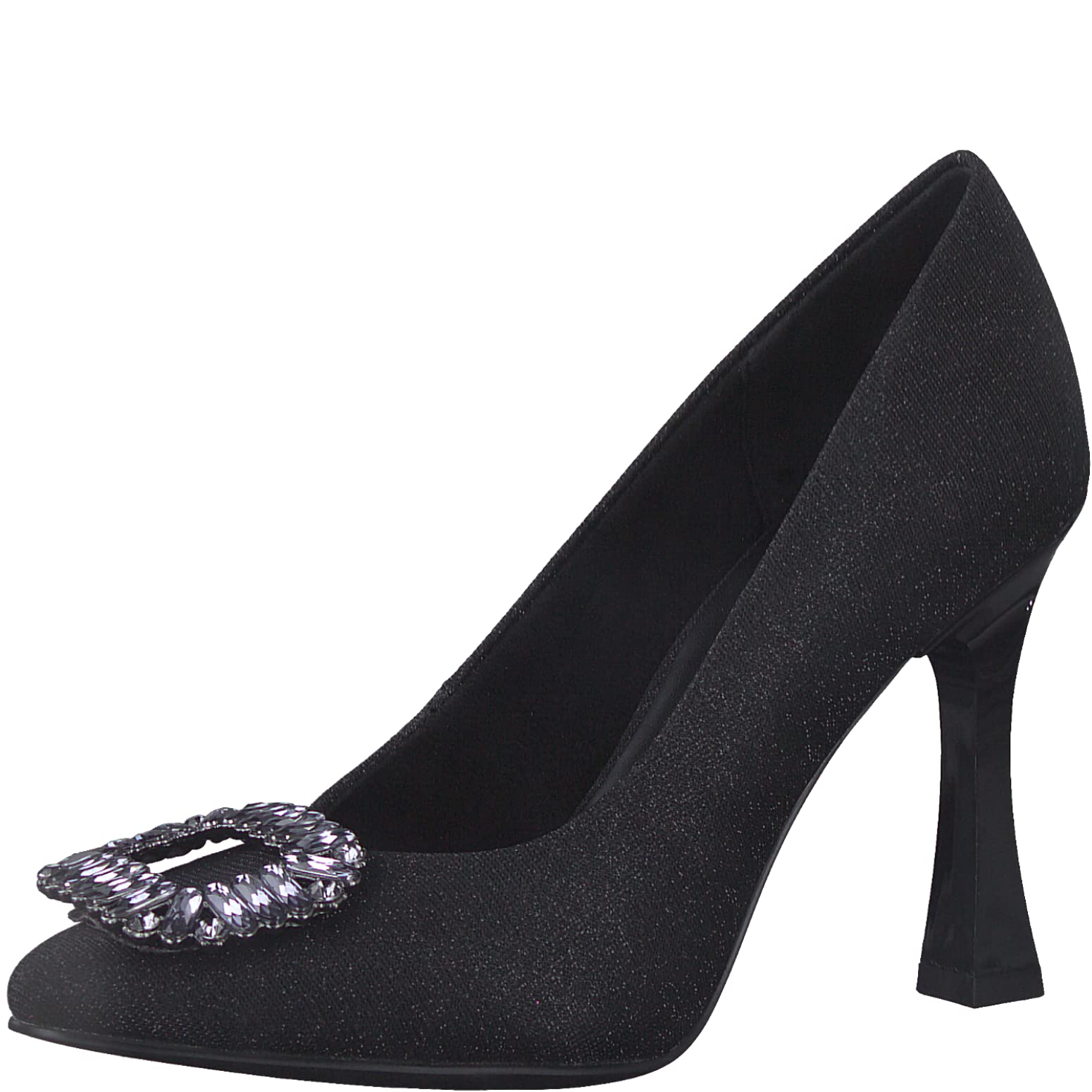 MARCO TOZZI Women's 2-2-22421-20 Court Shoes, Black Metallic, 8 UK