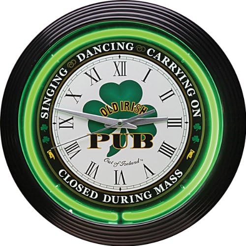 Irish Pub Neon Clock
