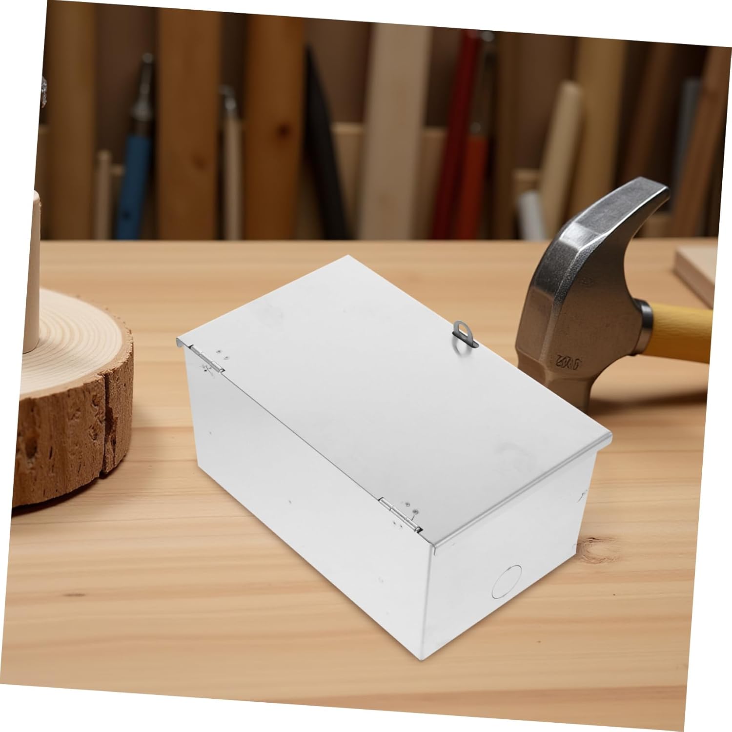 TEHAUX Stainless Steel Outdoor Electrical Box Weatherproof Socket Box Lock Outdoor Plug Sockets Cover