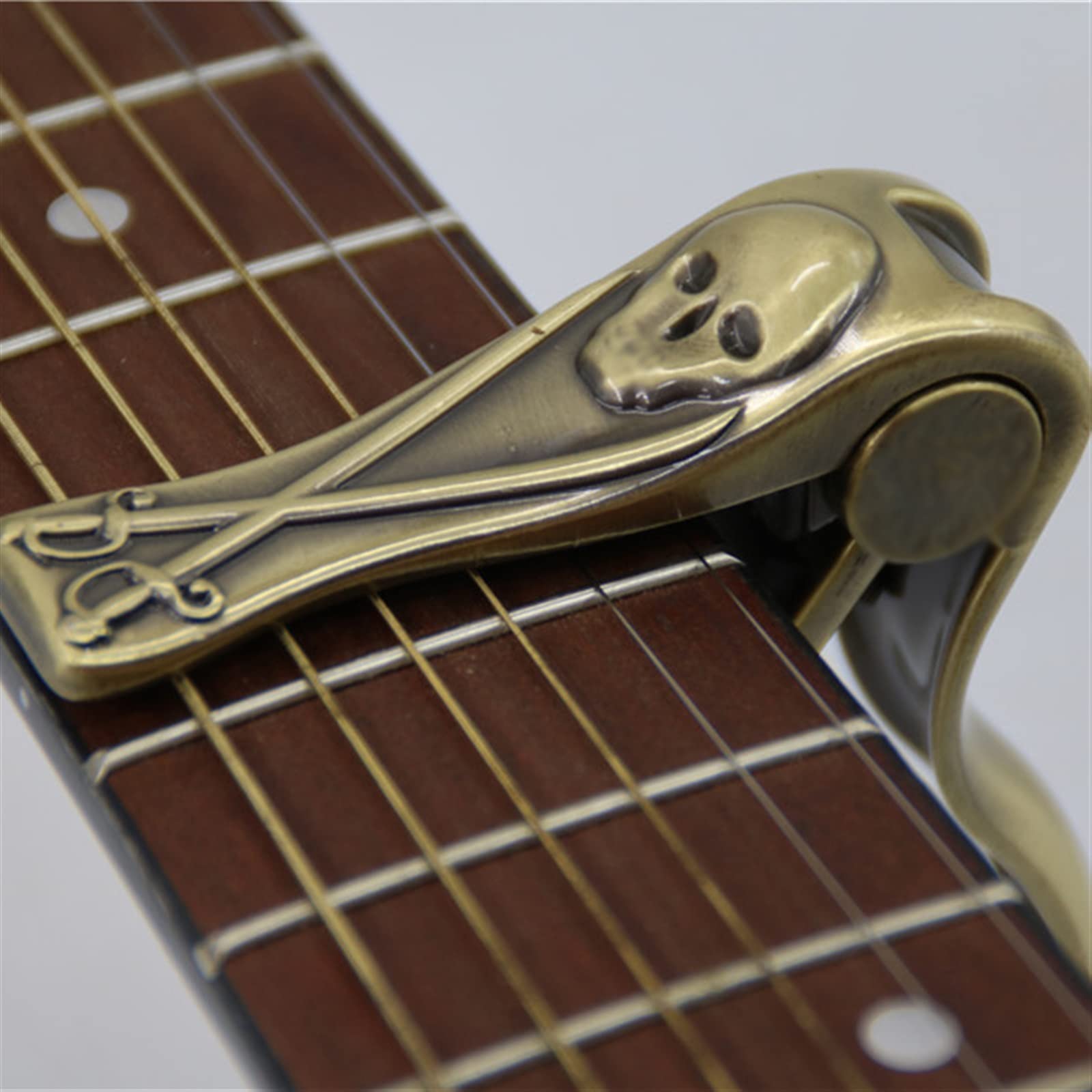 Professionale Strumenti per Chitarra Capotasto Per Chitarra In Lega Di Alluminio Per Chitarra Acustica In Legno Ukulele Tuning Clamp Accessori Per Strumenti Musicali Strumenti per Chitarra (Color : 0