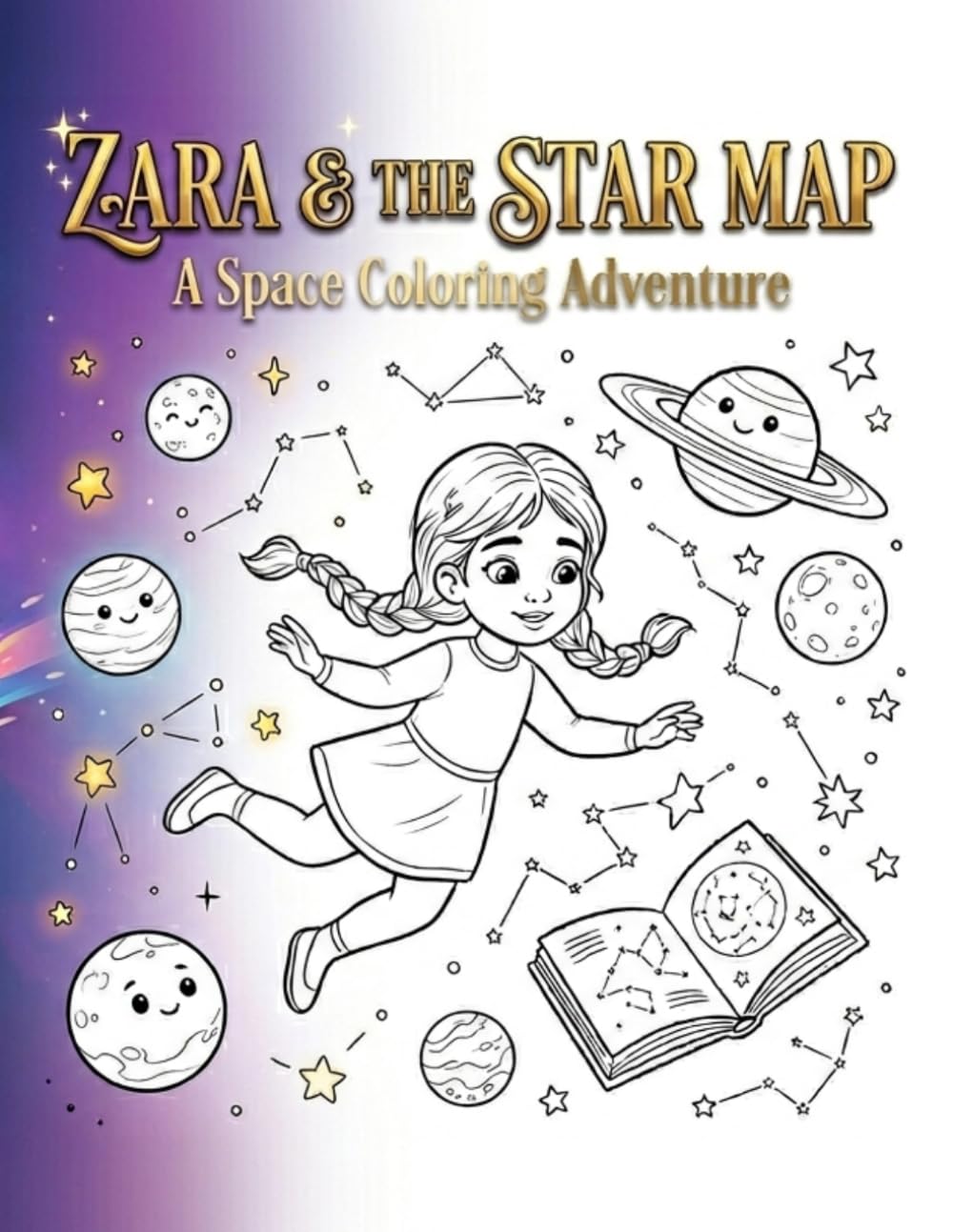 Zara & The Star Map: A Space Coloring Adventure