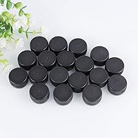 Vista 6 de 100 tapas de botellas de plástico decorativas para manualidades, protección del medio ambiente y desarrollo de la inteligencia de los niños (negro)