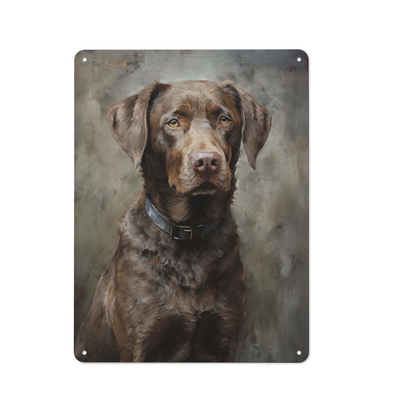 Chesapeake Bay Retriever Vintage Metal Wall Decor 40x30cm, Vintage Metal Sign for Cafe, Bistro, Bakery Or Restaurant