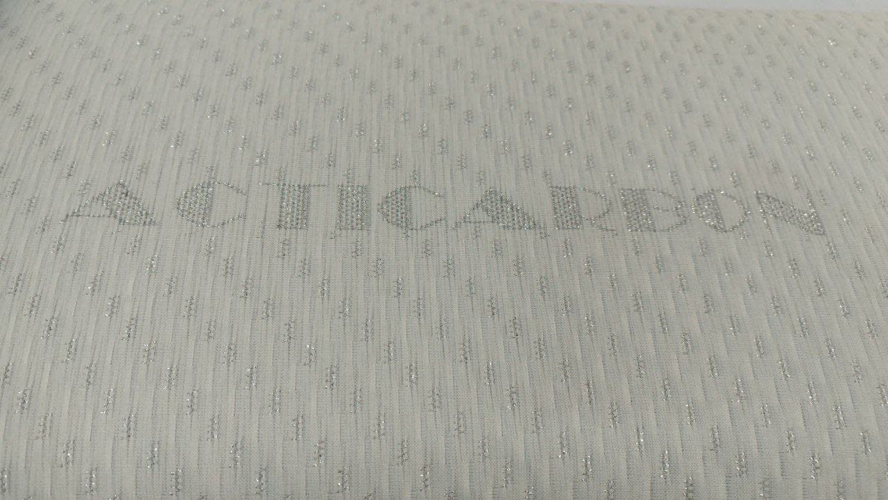 Almohada viscoelástica de carbono activo - Elimina olores, estática, humedad y bacterias - Transpirable Microperforada doble funda - Suave y cómoda - Recomendada para personas con alergias (135 cm)