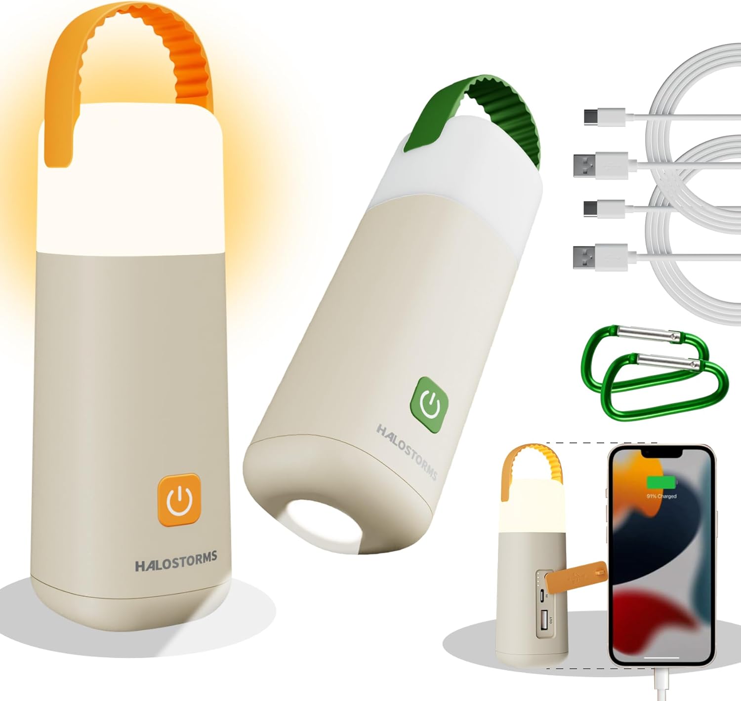 2PK Tenting Lantern, 350 Hours Operating Time Rechargeable Lantern, 3200mAh Lantern Flashlight with 4 Modes, Waterproof Tent Mild for Mountain climbing, Emergency, Energy Outages