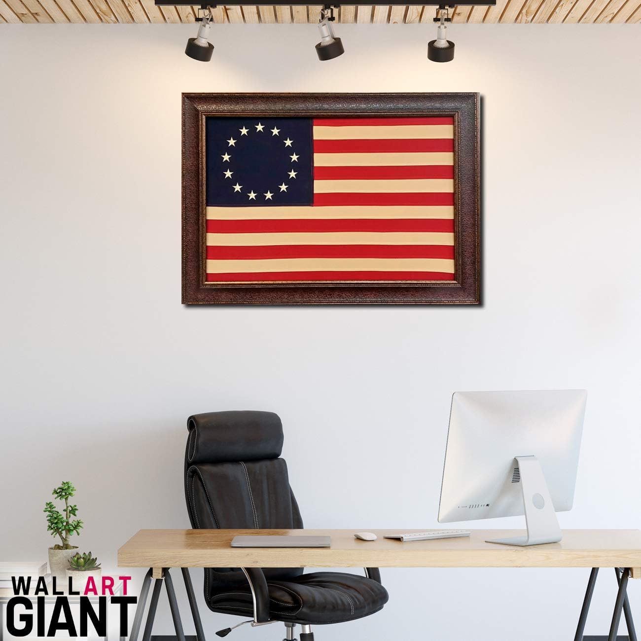 | Betsy Ross Flag Stretched | Framed Historic Flag | Various Sizes