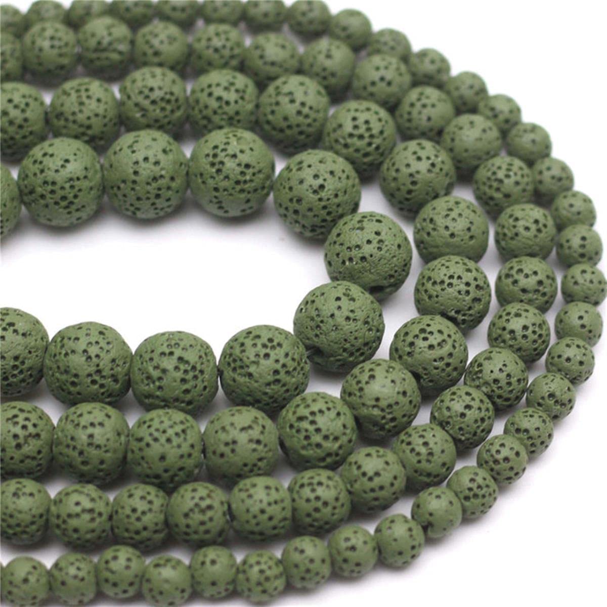 Perline Di Lava Perline Arcobaleno Elettroplaccate 10 Mm Pietra - Foto 6