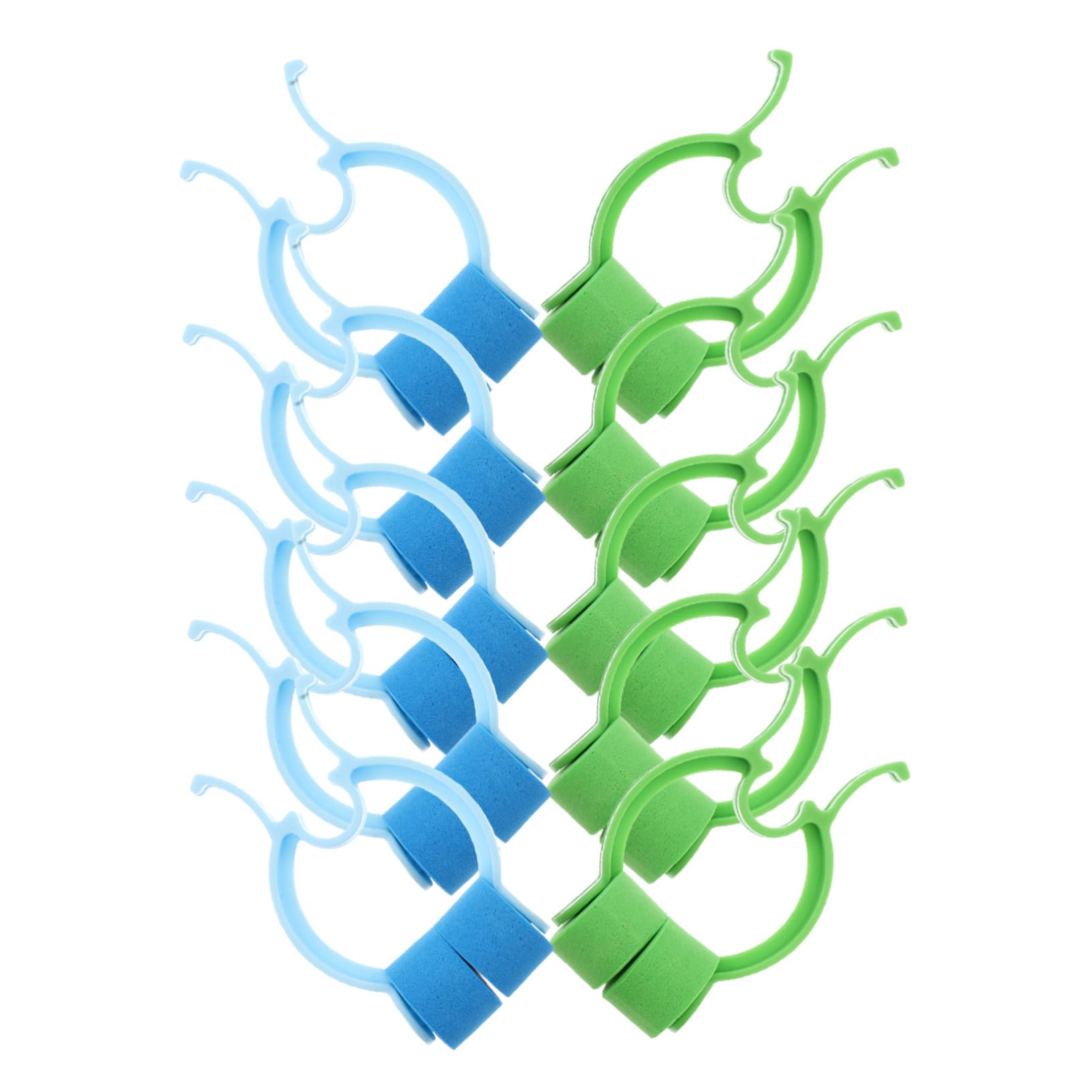 KOMBIUDA Breathing Exercise Kit 10 Pcs of Foam Nasal Clips for Snoring Nosebleed Boys and Girls Adults Swimming Nose Clip Emergency Aid