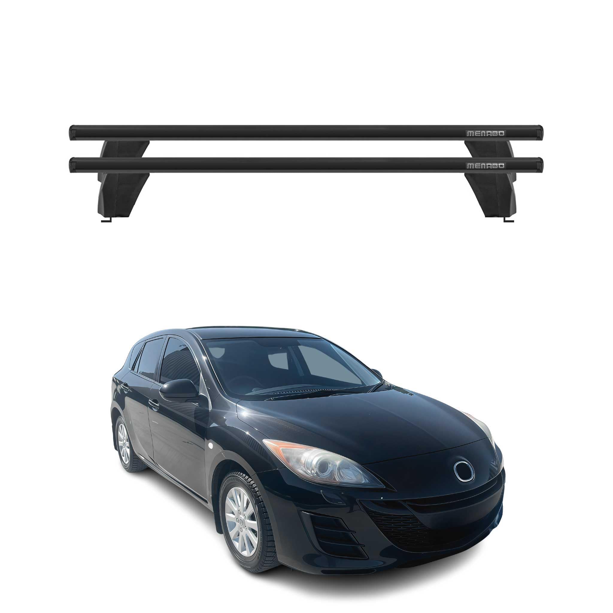 Amazon.com: OMAC Roof Rack Cross Bars for Mazda 3 Hatchback 2010