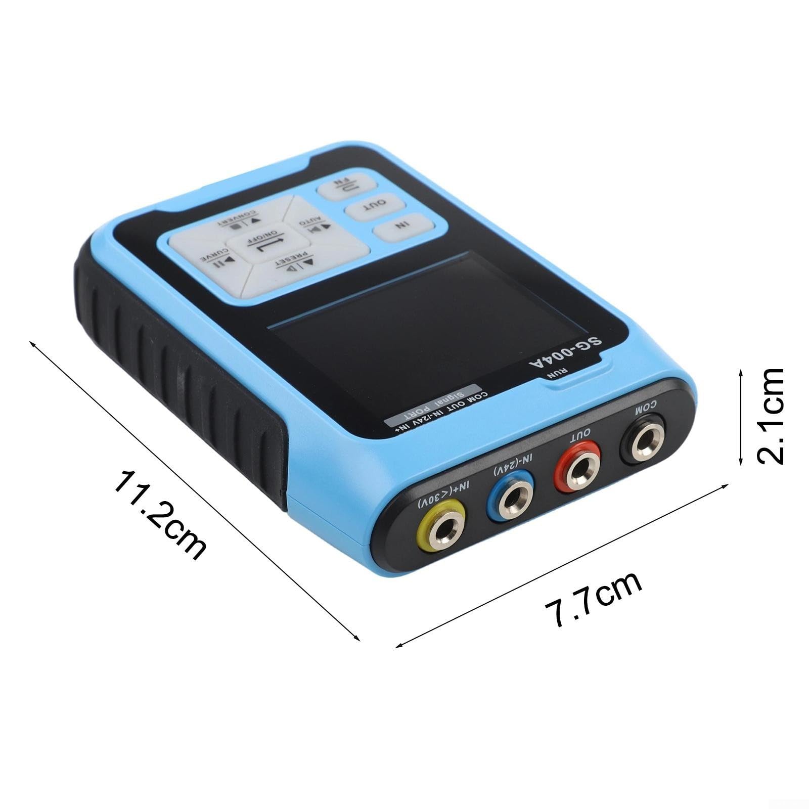 Calibrador de generador de señal de mano, probador de bucle SG-004A 4-20mA con batería de 3000mAh, LCD de 2.4 pulgadas para transmisor de presión, frecuencia, voltaje, medición de resistencia