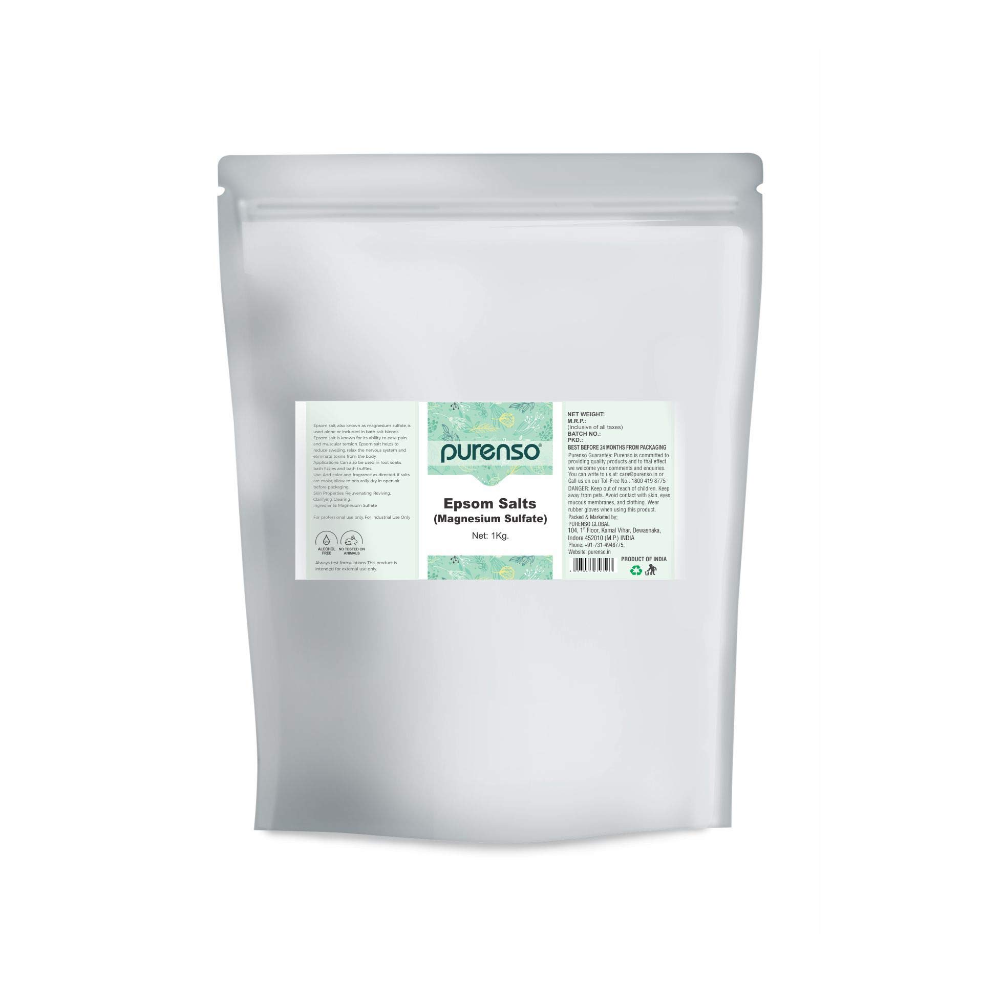 Purenso Select - Epsom Salt (Magnesium Sulphate), 1Kg