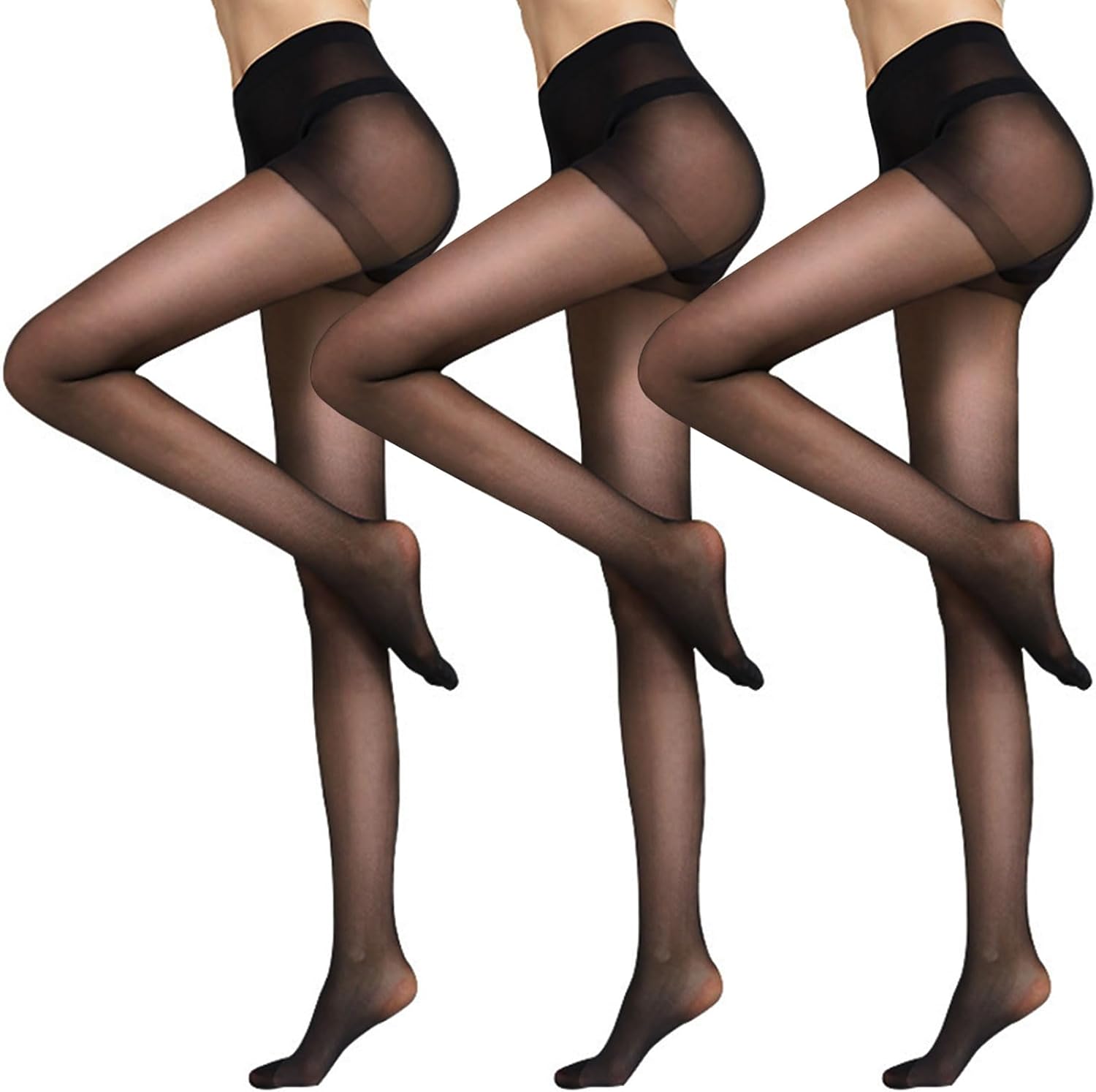 DRESHOW 6 Pack Fishnet Garter Belt Stocking Suspender Pantyhose Tights Thigh High Pantyhose