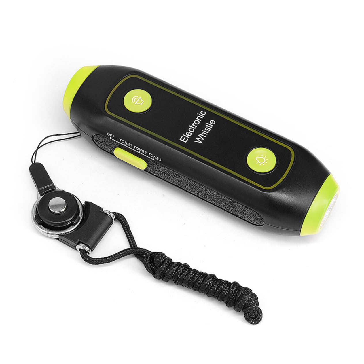 WOONEKY fischio elettronico Torcia Multifunzione Torcia elettrica SOS fischio dell'allenatore fischio di pallavolo Fischietto elettronico per Allenatori fischio per Gli Allenatori ABS
