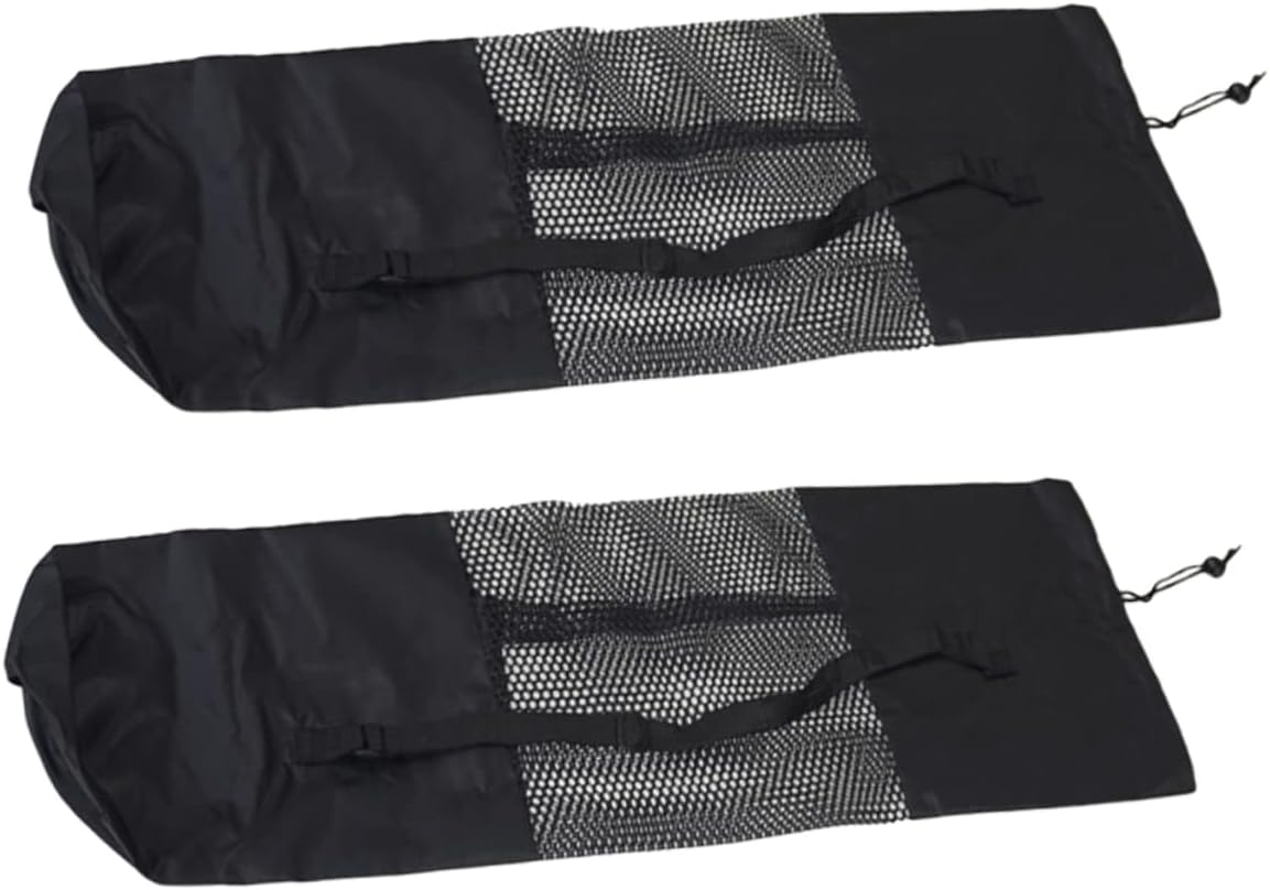 Happyyami2pcs Yoga Yoga Pad Pouch Women Travel Bag Yoga Carrier Backpack Carrying Bag Rose Yoga Mat Storage Bag Sports Tote Bag Yoga Supplies Fitness Full Zip Cloth Hanging Bag