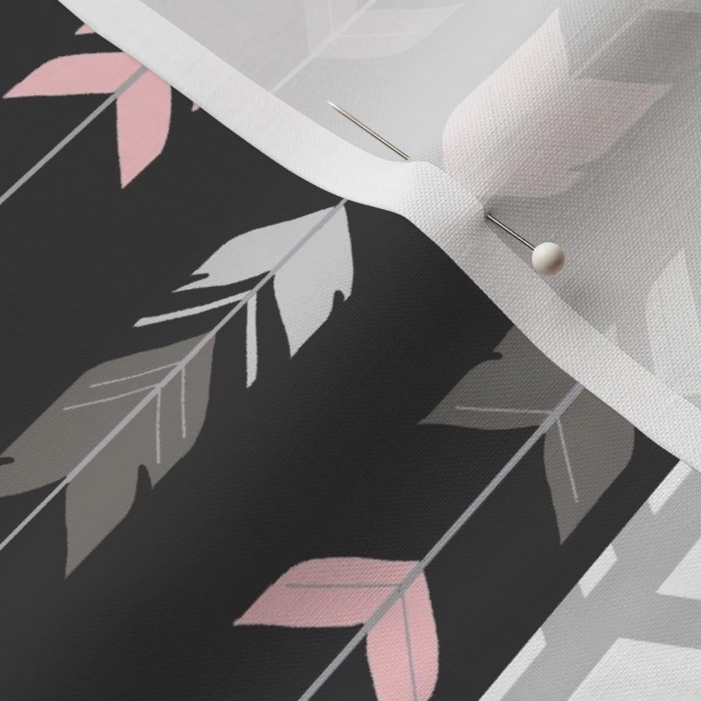 Spoonflower Fabric - Pink Moose Rotated Wholecloth Patchwork Quilt Grey Girl Printed on Petal Signature Cotton Fabric by The Yard - Sewing Quilting Apparel Crafts Decor