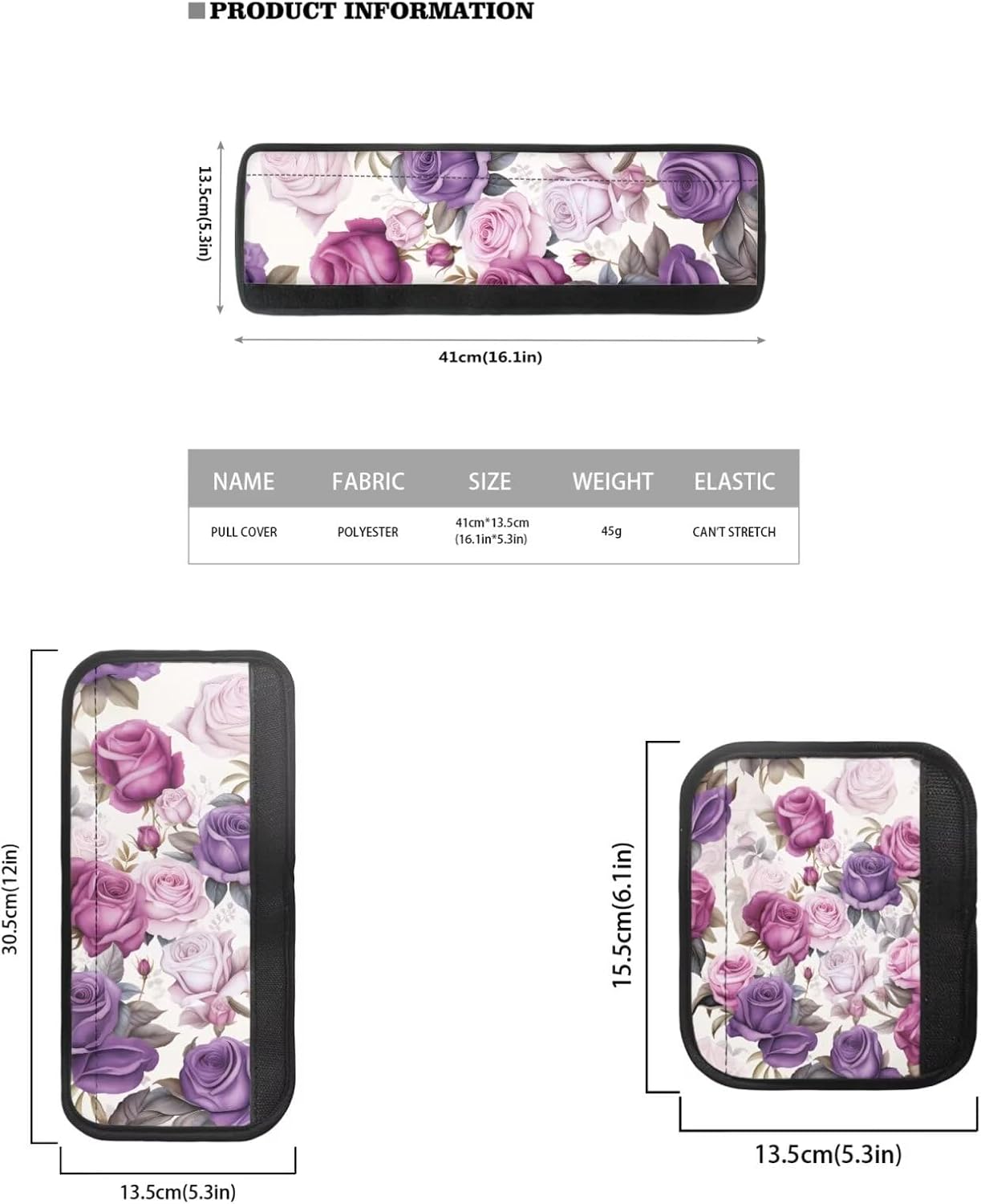 Retro Flower Refrigerator Handle Covers Set of 6 Modern Fridge Microwave Dishwasher Door Cloth Protector Washable Appliance Handle Covers Gift for Friends