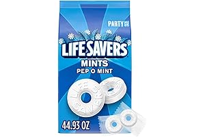 LIFE SAVERS Pep-O-Mint Breath Mint Bulk Hard Candy Party Size