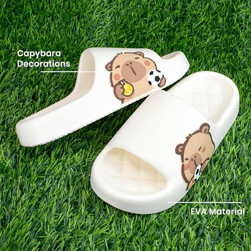 Image of Men's and Women's Capybara Slides,Cute Capybara Slippers for Indoor Outdoor,Non Slip Quick Drying Shower Shoes,Comfort Cloud Slides Sandals