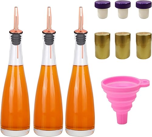 SANHECUN Juego de dispensador de aceite y vinagre de vidrio, botella dispensadora de aceite de oliva para cocina, recipiente de aceite de cocina, disponible en Yaxa Colombia