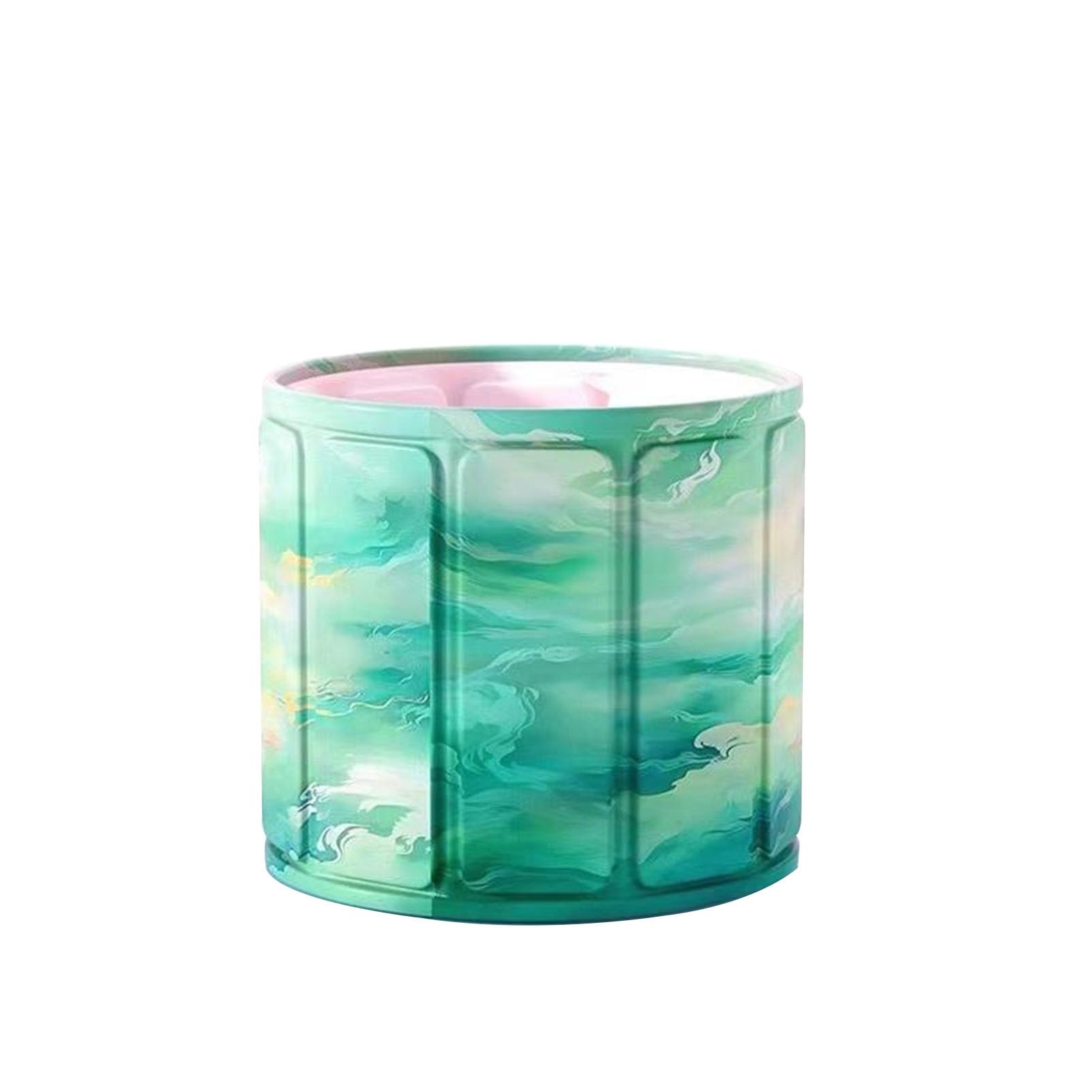 Tragbare Badewanne für Dusche Erwachsene Faltbare Freistehende Mobile Badewanne Erwachsene Freistehende Badewanne für Heißes Bad (75cm,pink-white)