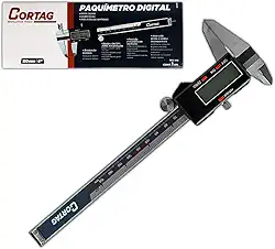 Paquímetro Digital De Metal Com Estojo Universal Para Mecânico, Engenheiro Cortag Paquímetro - Prata