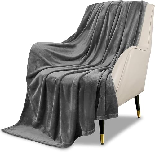 MACEVIA Manta de franela de vellón para sofá, mullida, acogedora, ligera, cálida, cómoda, duradera, súper suave, esponjosa, para cama y sofá, 260