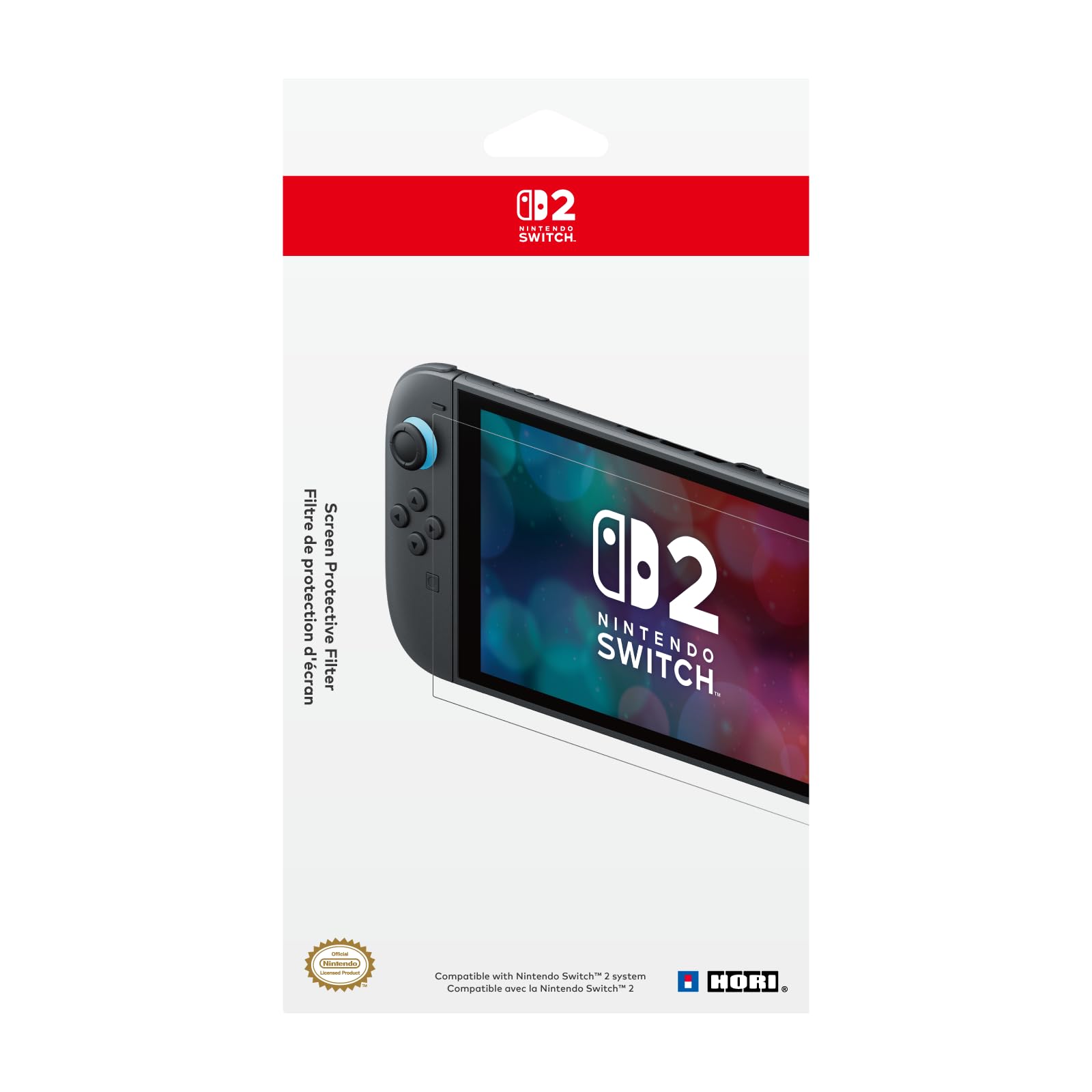 HORI Screen Protective Filter for Nintendo Switch 2 - Officially Licensed by Nintendo