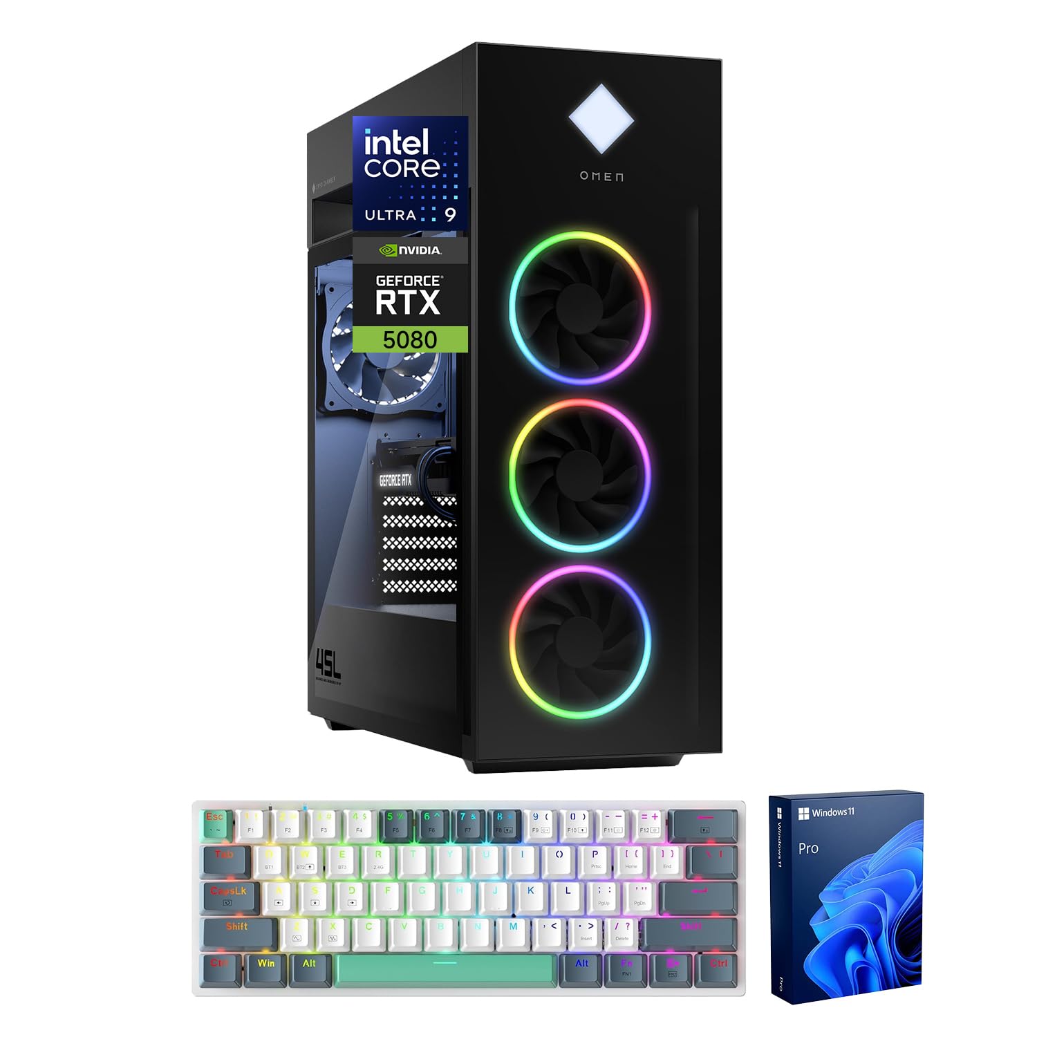 Amazon.com: HP Omen 45L RTX 5080 Pro Gaming Desktop, Intel Ultra 9