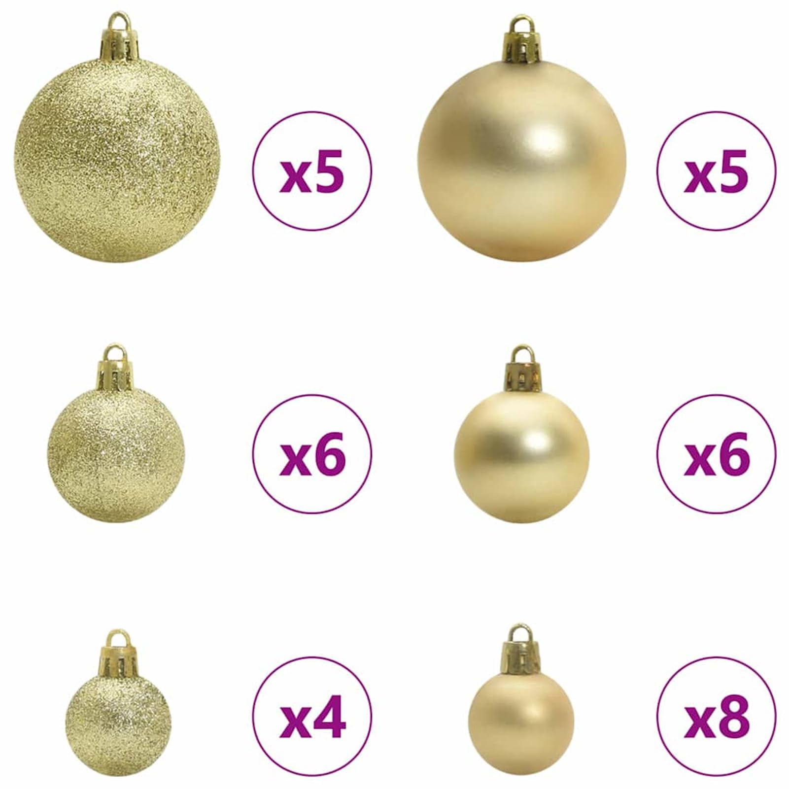 Gecheer Albero di Natale artificiale bianco, design funzionale con luci LED, 53 x 53 x 120 cm, PVC alta qualità, sempreverde, per decorazioni festive e atmosfera accogliente