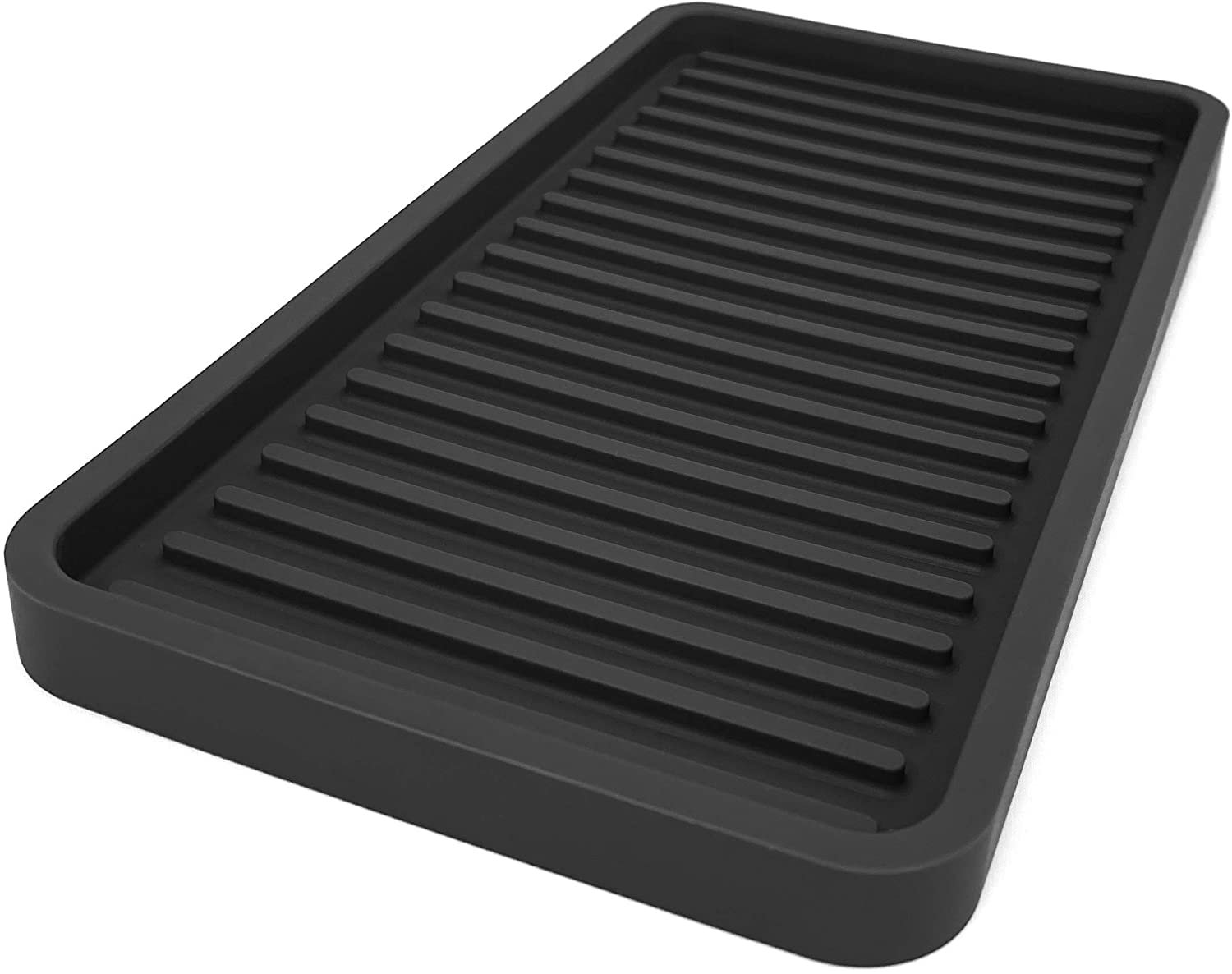 HARI® Silicone Sponge Holder Kitchen Sink Organizer Tray Dish Caddy Soap Dispenser, Scrubber Spoon Holder,(Black 9"x4.5") (B09TKXTT5X) Amazon Price History, Amazon Price Tracker